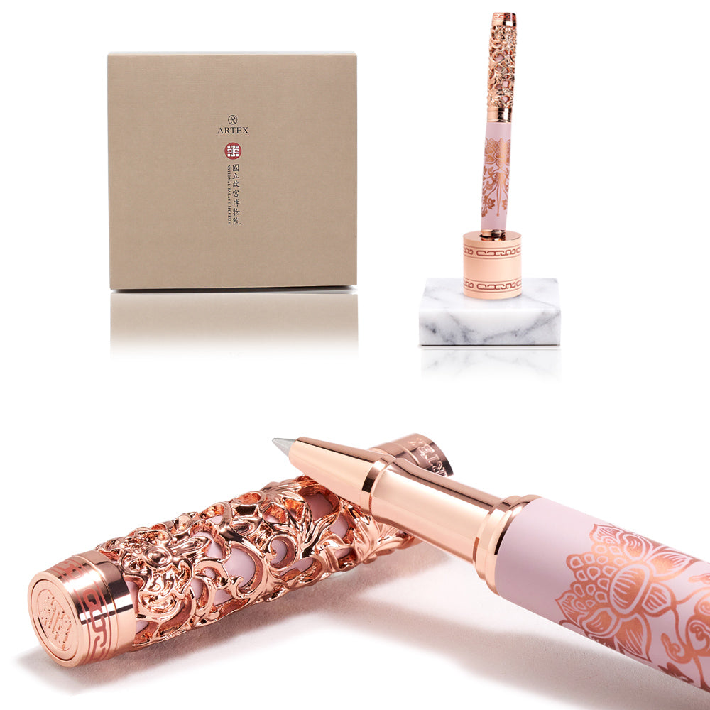 Neko團購限定｜ARTEX x 故宮 金番花鋼珠筆禮盒-4色可選