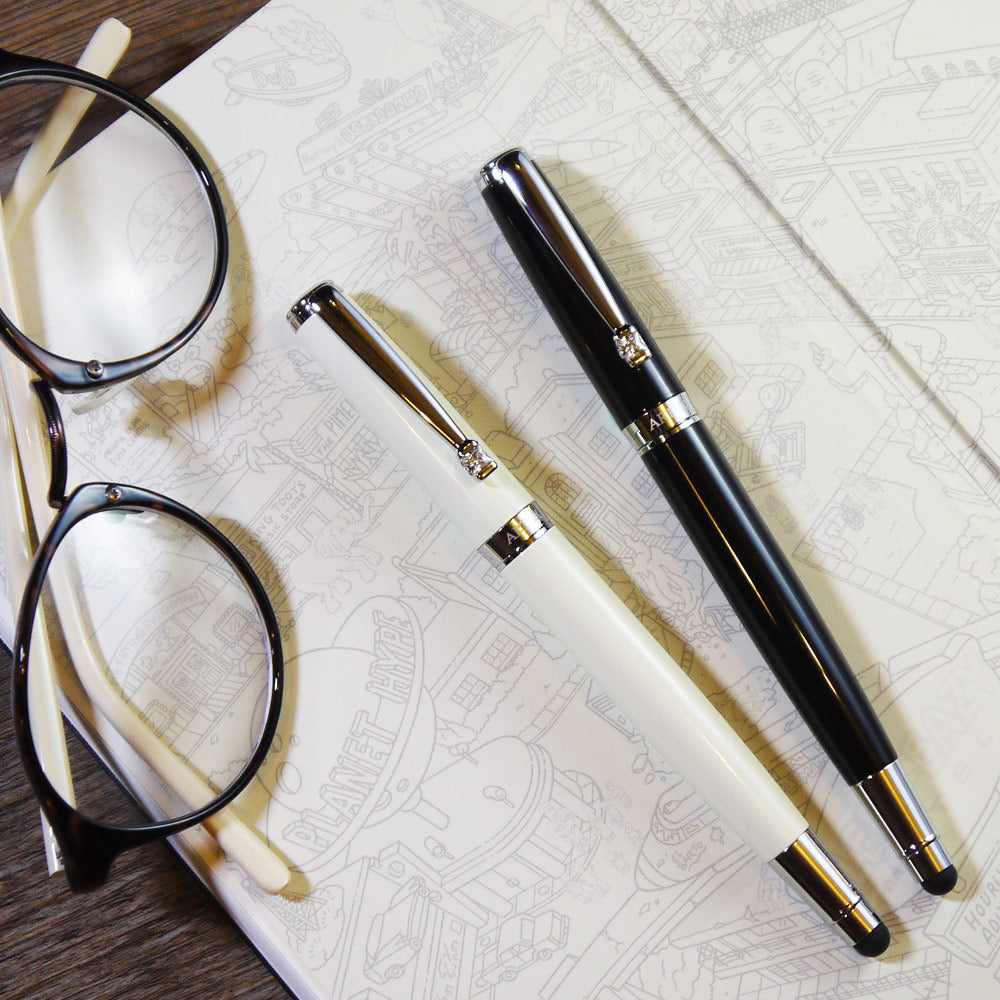 【即將完售】ARTEX雅緻觸控鋼珠筆-亮銀白管