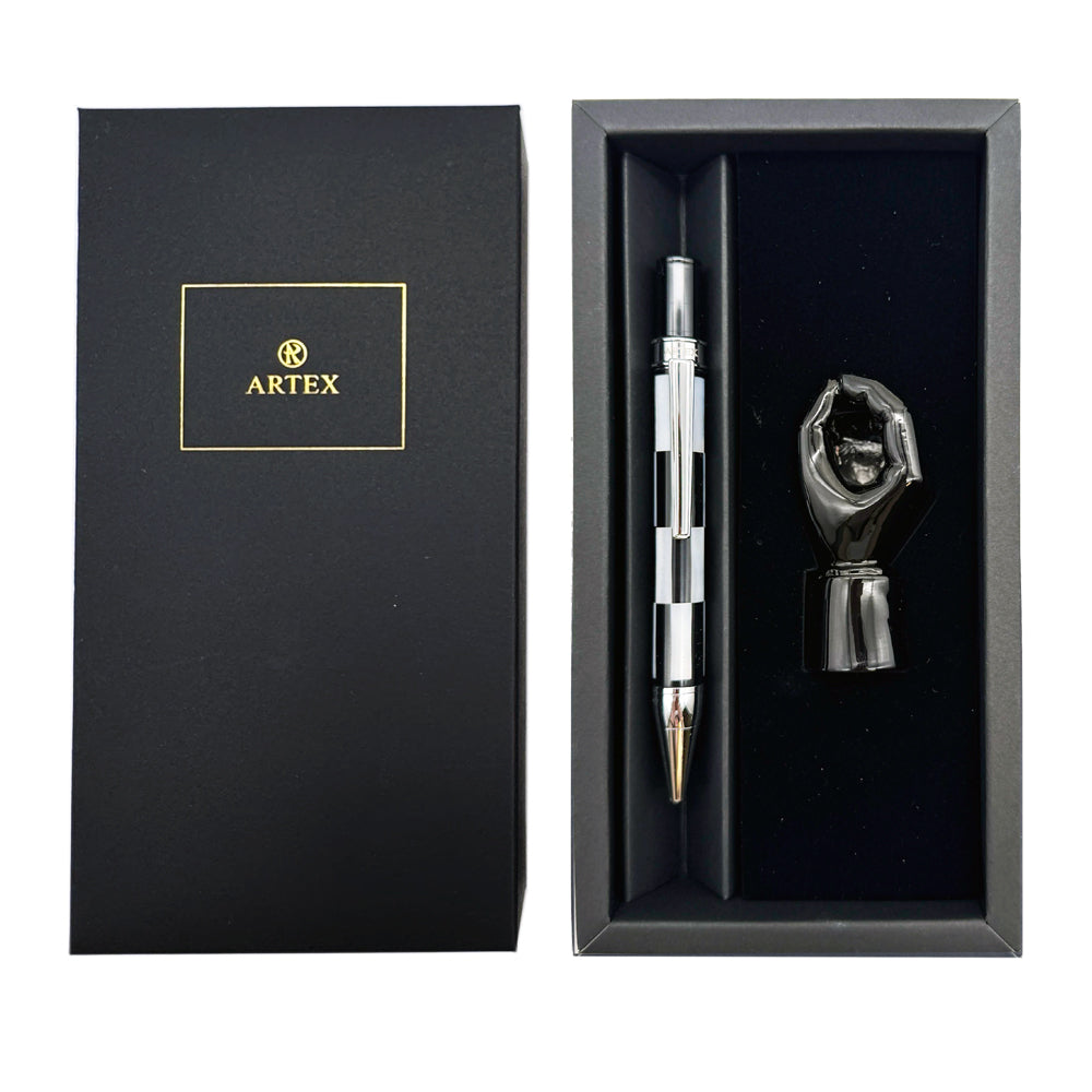 ARTEX 買筆送座優惠組-安格斯貝殼原子筆-2色可選