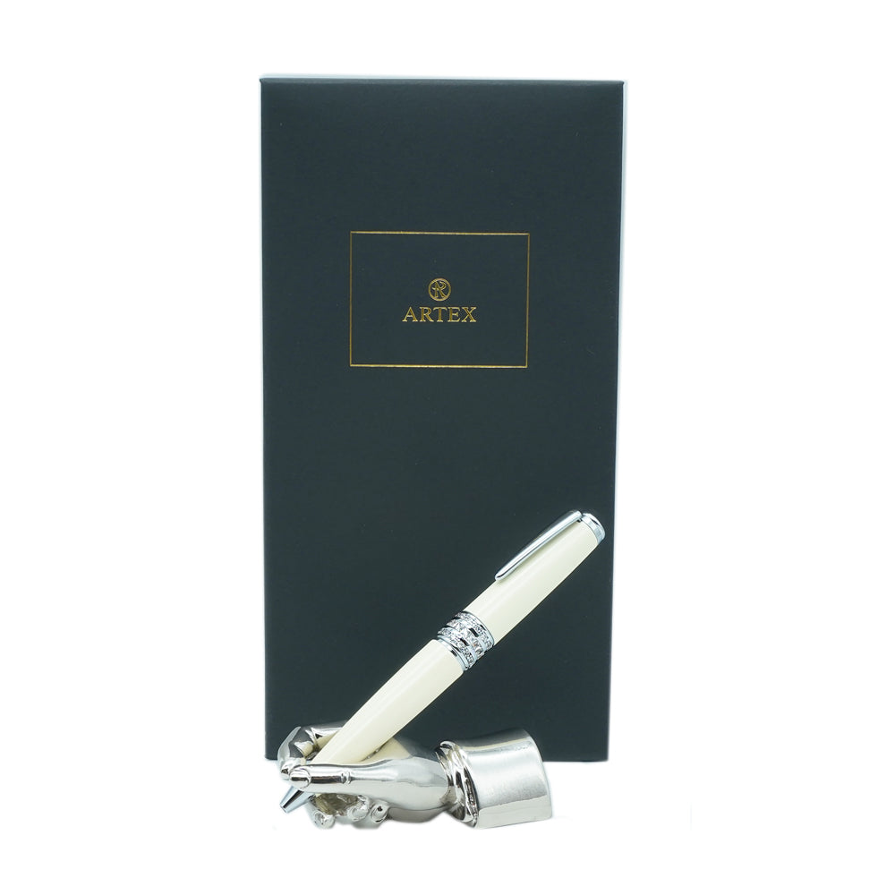 ARTEX 買筆送座優惠組-葛莉絲水鑽短版原子筆-2色可選